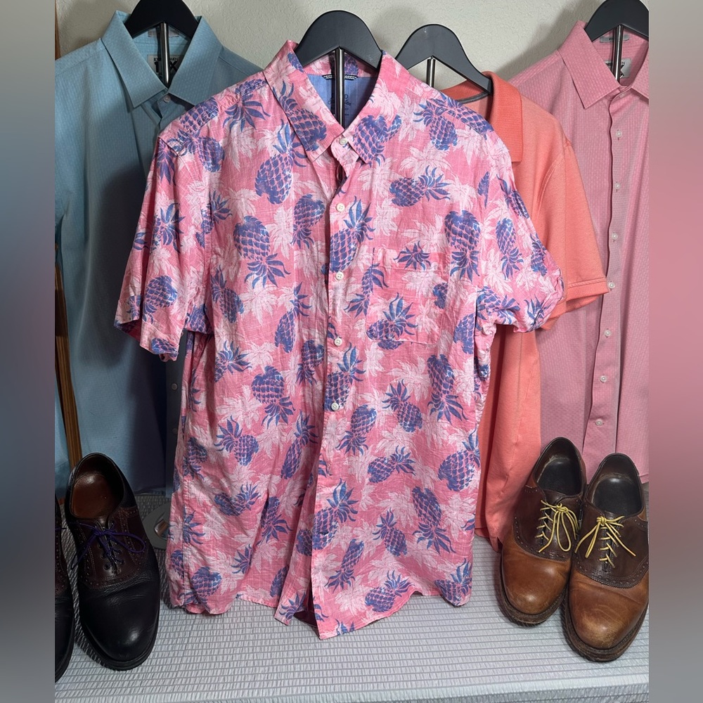 Izod Saltwater  Relaxed Short Sleeve Shirts Men's XL
